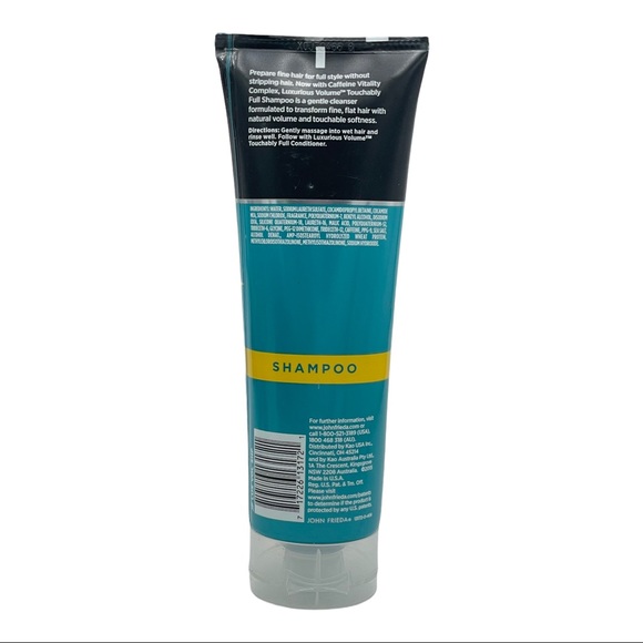 4 Pack John Frieda Luxurious Volume Touchably Full Shampoo 8.45 oz for Fine Hair - Picture 3 of 3